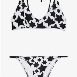 Topshop Star Print Bikini Swimsuit